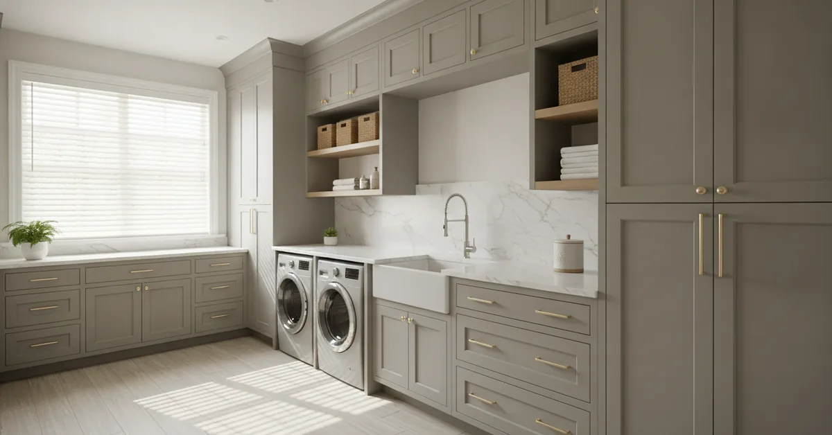 Beyond the Kitchen: Custom Cabinet Ideas for a Clutter-Free Laundry Room